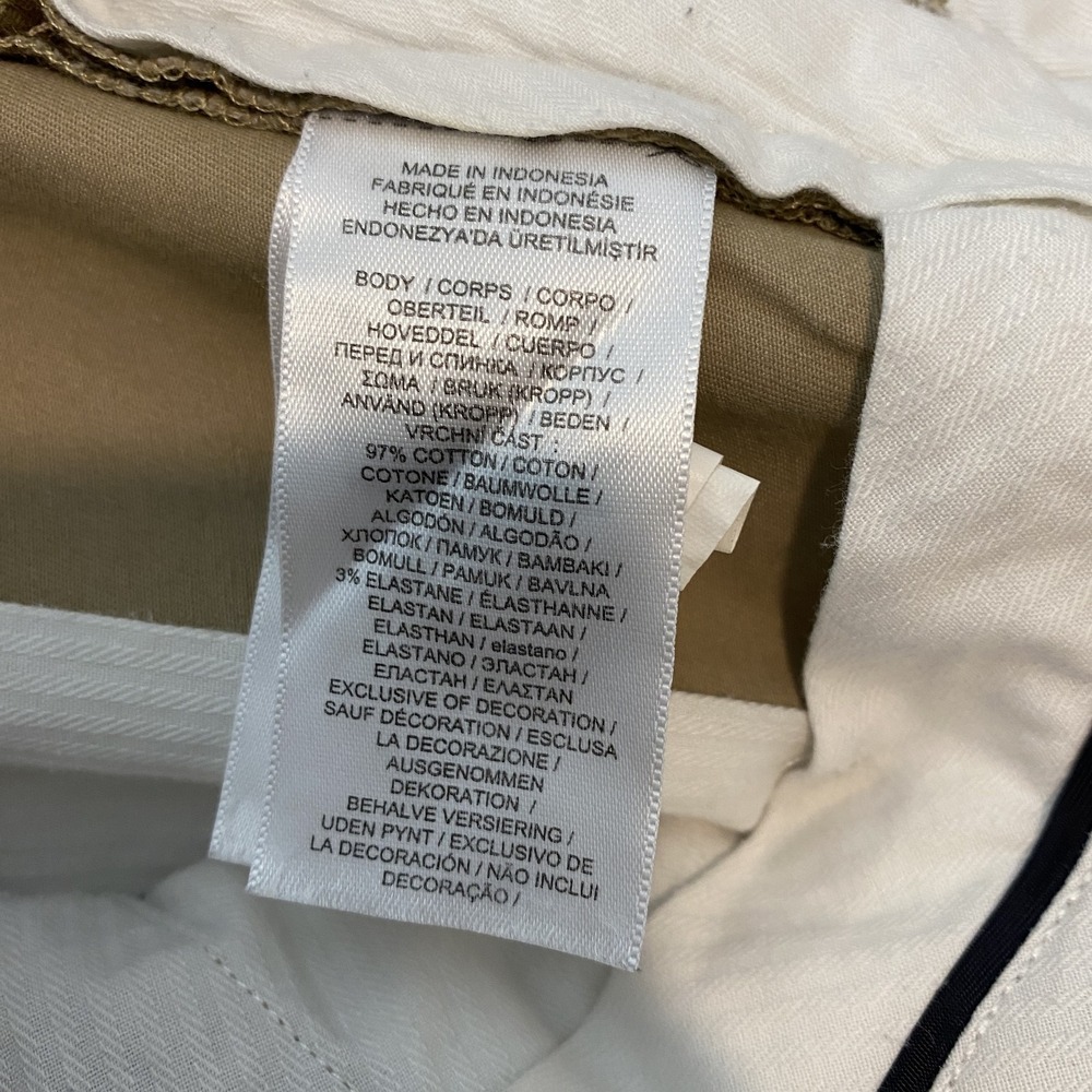 Polo Ralph Lauren Shorts Mens 32 Beige Embroidered Logo Stretch Chino 9" Inseam - Picture 5 of 9